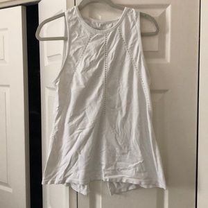 Athleta split back top